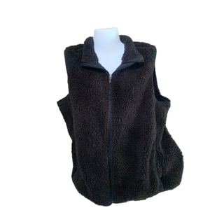 FILA Sport XL Black Women's Athletic Vest Sleeveless Jacket